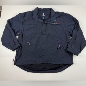 CHAPS Ralph Lauren Mens Windbreaker Nylon Hooded Blue XL Sailing Nautical Golf